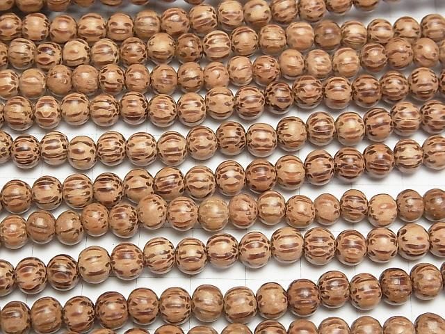 Wood Beads Round 6mm 1strand beads (aprx.15inch/38cm)