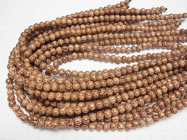 Wood Beads Round 6mm 1strand beads (aprx.15inch/38cm)