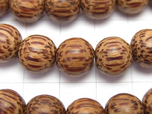 Wood Beads Semi Round 10mm 1strand beads (aprx.15inch/38cm)