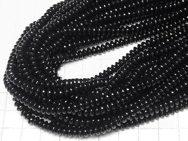 Onyx Rondelle 5x5x2mm 1strand beads (aprx.15inch/37cm)