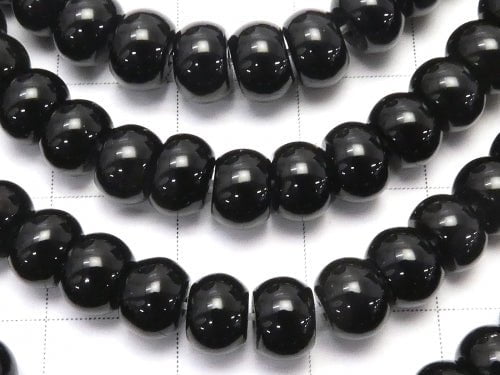 1strand $6.79! Onyx Rondelle 6x6x4mm 1strand beads (aprx.15inch/36cm)