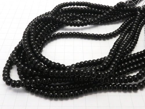 1strand $6.79! Onyx Rondelle 6x6x4mm 1strand beads (aprx.15inch/36cm)