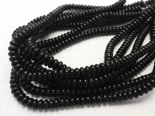 Onyx Rondelle 8x8x4mm 1strand beads (aprx.15inch/38cm)