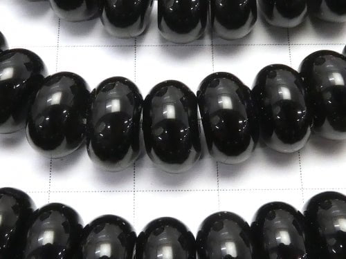Onyx Rondelle 10x10x6mm half or 1strand beads (aprx.15inch/36cm)