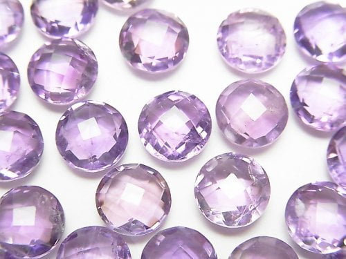Amethyst, Coin, Undrilled Gemstone Beads