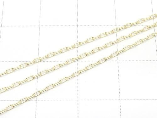 14KGF Lange Kabelkette 2,0x1,0mm 10cm