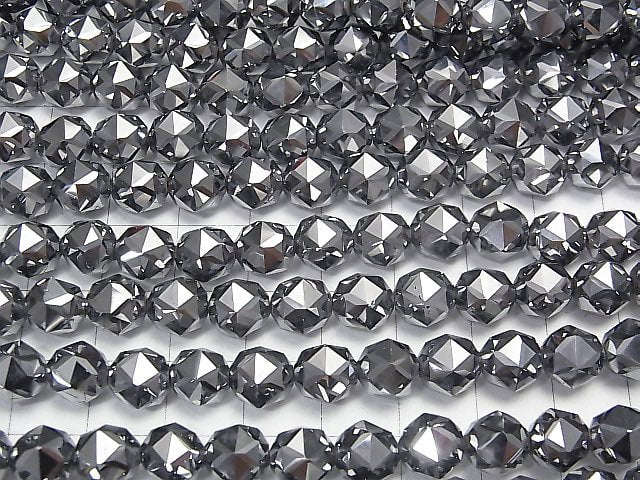 High Quality! Terahertz Star Faceted Round 8mm 1strand beads (aprx.15inch/37cm)