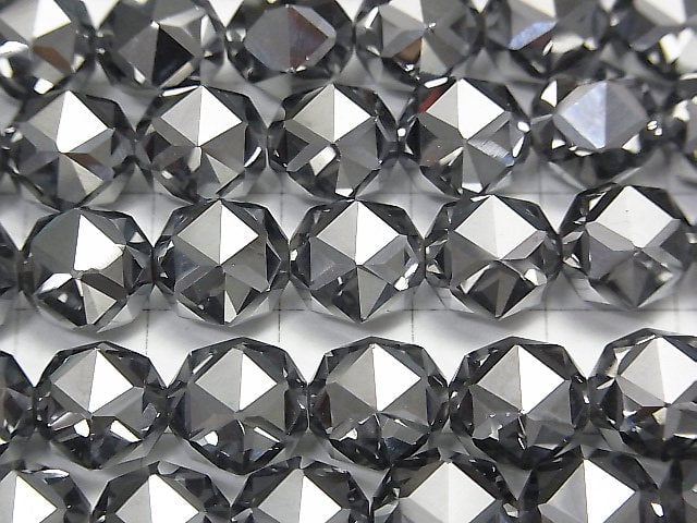 High Quality! Terahertz Star Faceted Round 10mm half or 1strand beads (aprx.15inch/37cm)
