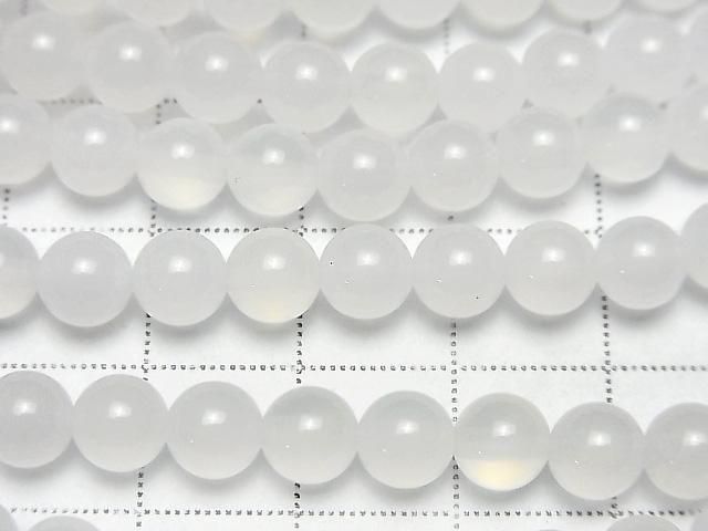 White Chalcedony AAA Round 6mm 1-strand beads (approx. 14 inches/35 cm)