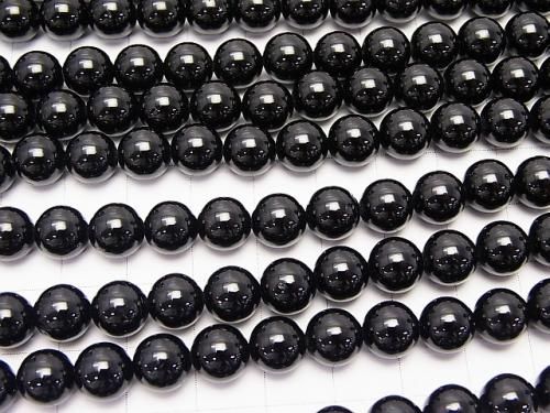 黑電氣石 AAA 圓珠 8mm 半串或一串 (約 15 英寸/37 公分)
