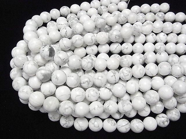 菱鎂礦圓珠 14mm 半串或 1 串珠子 (約 15 英寸/36 公分)
