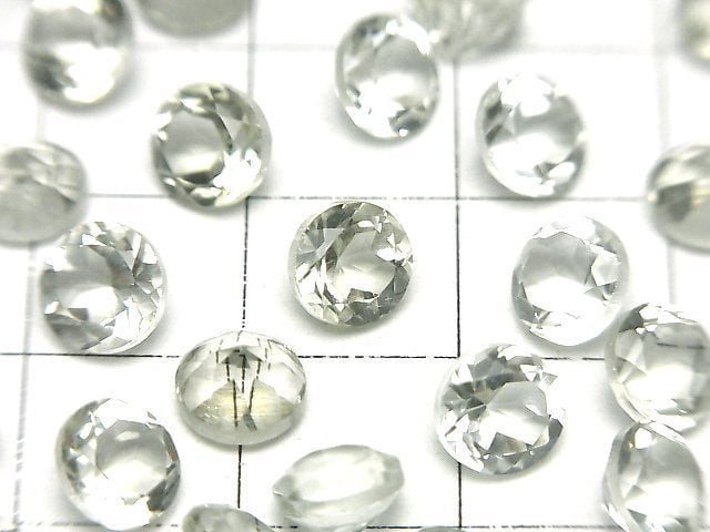 Hochwertiger Grüner Amethyst AAA Lose Stein Rund Facettiert 6x6mm 5 Stück