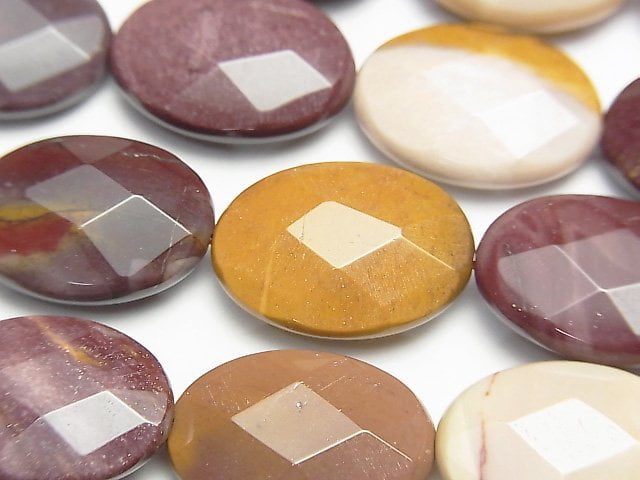 Mookaite Facettierter Oval 18x13mm halbe oder 1 Strang Perlen (ca. 15 Zoll / 36 cm)