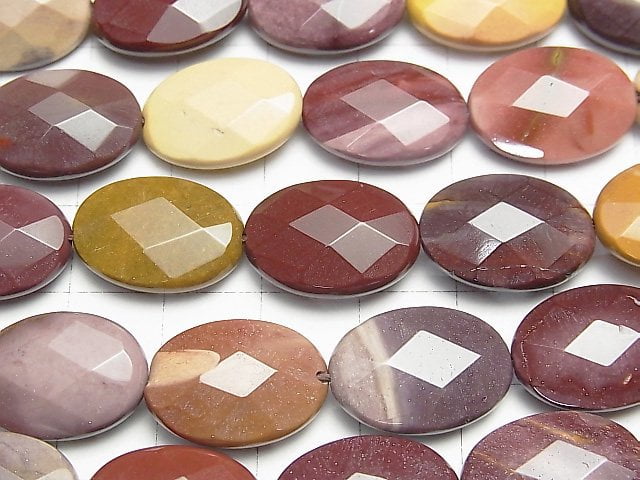 Mookaite Facettierter Oval 18x13mm halbe oder 1 Strang Perlen (ca. 15 Zoll / 36 cm)