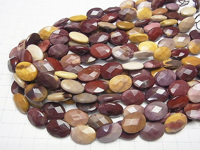 Mookaite Facettierter Oval 18x13mm halbe oder 1 Strang Perlen (ca. 15 Zoll / 36 cm)