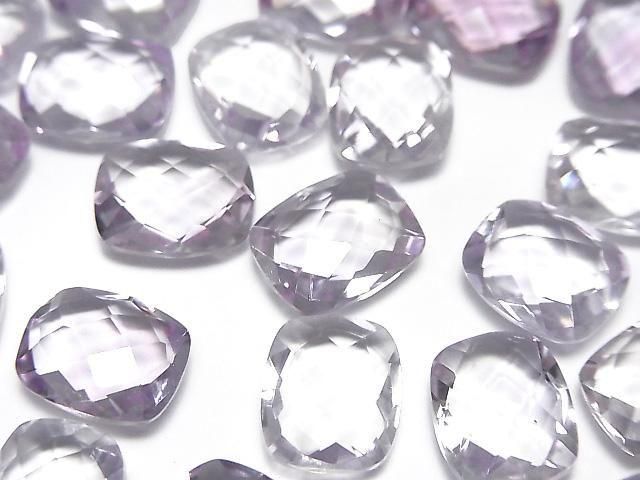 High Quality Light Color Amethyst AAA Loose Stone Faceted Rectangle 11x9mm 5pcs