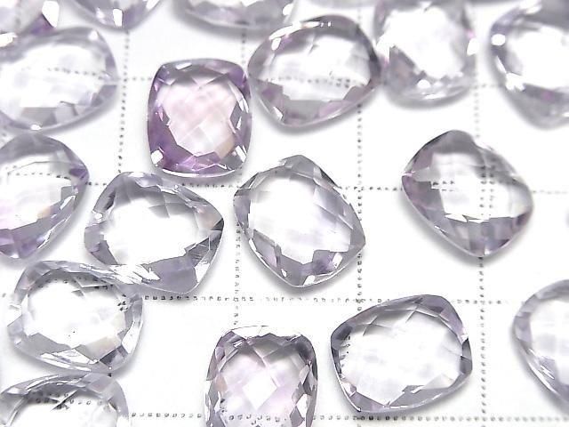 High Quality Light Color Amethyst AAA Loose Stone Faceted Rectangle 11x9mm 5pcs
