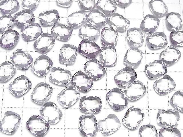 High Quality Light Color Amethyst AAA Loose Stone Faceted Rectangle 11x9mm 5pcs