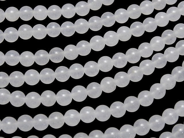 White Jade Round 6mm 1strand beads (aprx.15inch/36cm)