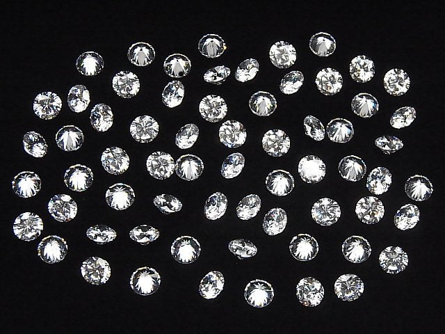Cubic Zirconia AAA Unbohrt Brillant geschliffen 6mm 10 Stück