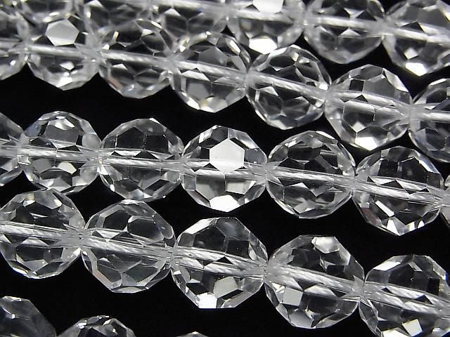 Crystal AAA+ "Buckyball" Faceted Round 10mm 1/4 or 1-strand beads (approx. 15 inches/37 cm)