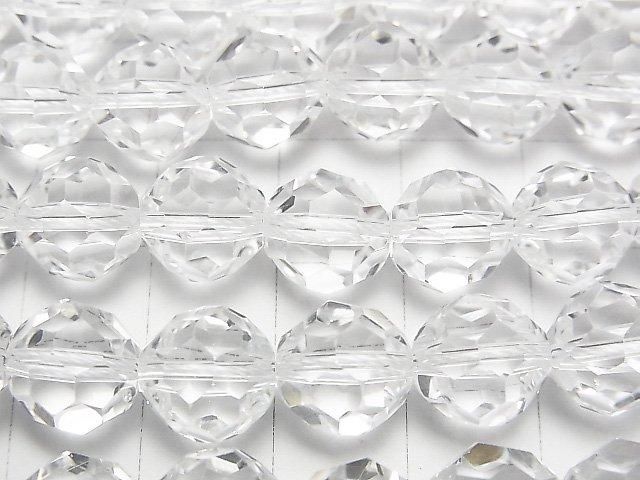 Crystal AAA+ "Buckyball" Faceted Round 10mm 1/4 or 1-strand beads (approx. 15 inches/37 cm)
