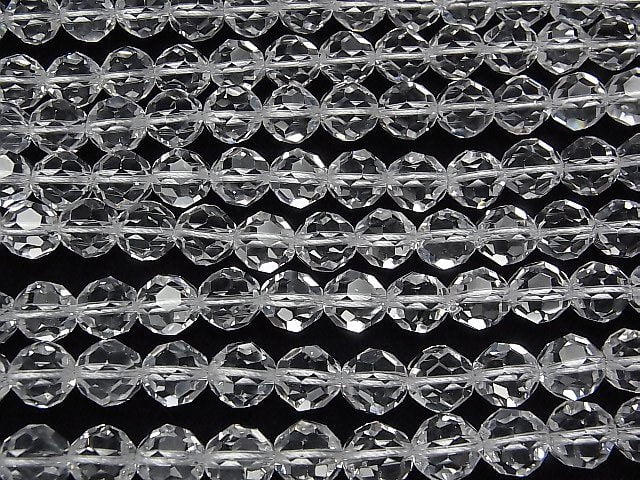 Kristall AAA+ "Buckyball" facettierte runde 10mm 1/4 oder 1 Strang Perlen (ca. 15 Zoll / 38 cm)