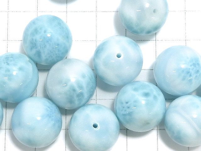 Larimar Pektolith AAA Rund 16mm 1 Stück