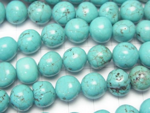 1strand $4.79! Magnesite Turquoise Nugget 9-11mm 1strand beads (aprx.15inch/38cm)