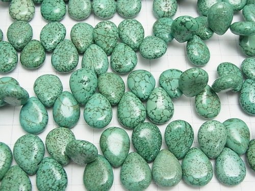 1strand $9.79! Magnesite Turquoise Pear shape 18x13x7mm 1strand beads (aprx.14inch/34cm)