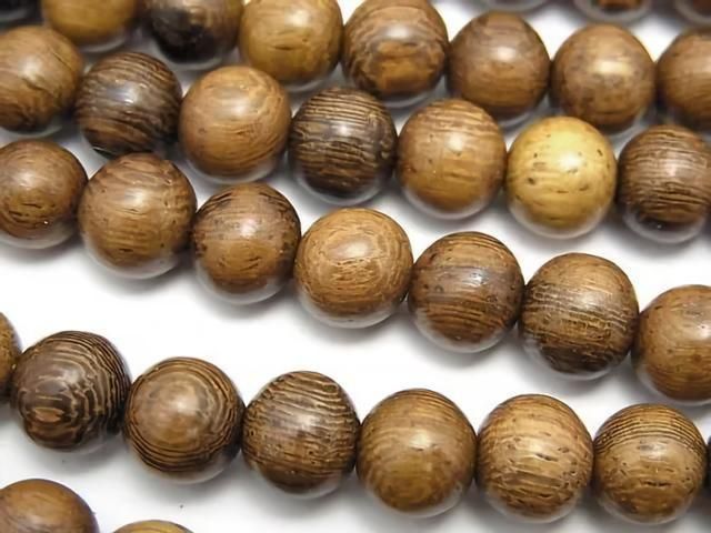 Wood Beads Semi Round 8mm 1strand beads (aprx.15inch/38cm)