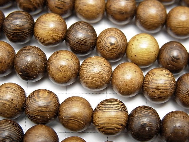 Wood Beads Semi Round 8mm 1strand beads (aprx.15inch/38cm)