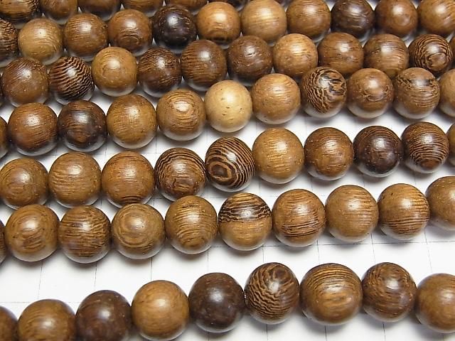 Wood Beads Semi Round 10mm 1strand beads (aprx.15inch/38cm)