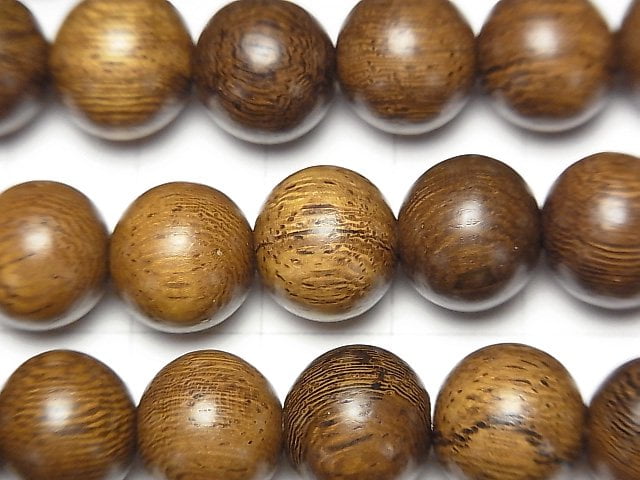 Wood Beads Semi Round 12mm 1strand beads (aprx.15inch/38cm)