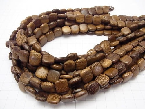 1strand $3.79! Wood Beads Square 12x12x5mm 1strand beads (aprx.15inch/38cm)
