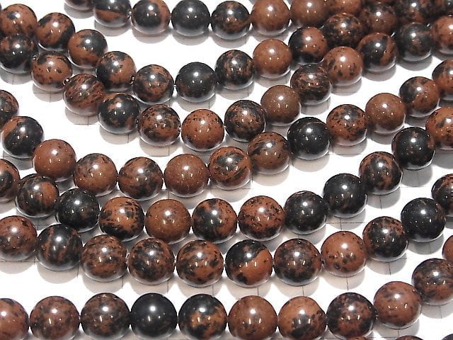 Mahagoni Obsidian Runde 10mm 1 Strang Perlen (ca. 15 Zoll / 36 cm)