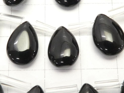 Onyx Pear shape (Smooth) 12x8x4mm half or 1strand beads (aprx.15inch/38cm)