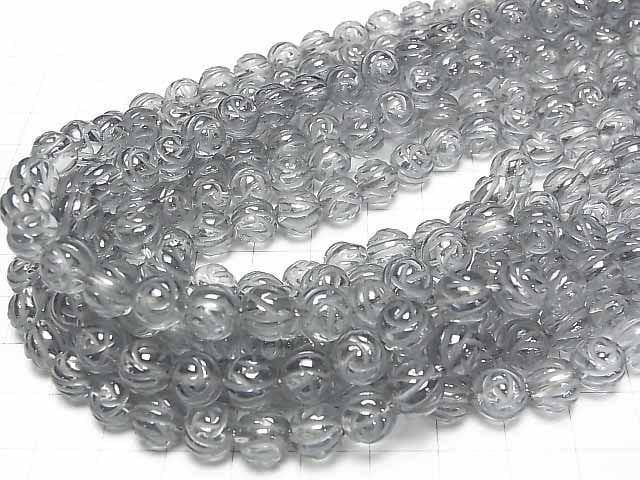 Silber Flash Kristall rund Rose Cut 8mm halbe oder 1 Strang Perlen (ca. 15 Zoll / 37 cm)
