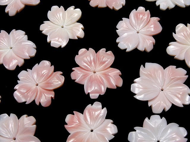 Königin Conch Muschel AAA Blumenverzierung 28-30 mm zentrales Loch 1 Stück 6,79 $!