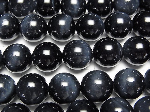 High quality Natural color Blue Tiger's Eye AAA Round 12mm half or 1strand beads (aprx.15inch/36cm)