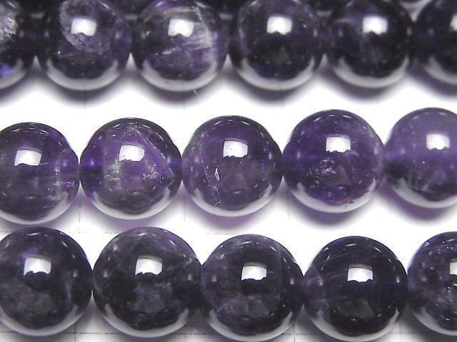 紫水晶 A++ 圓珠 10毫米 1串 (約15英吋/36公分)