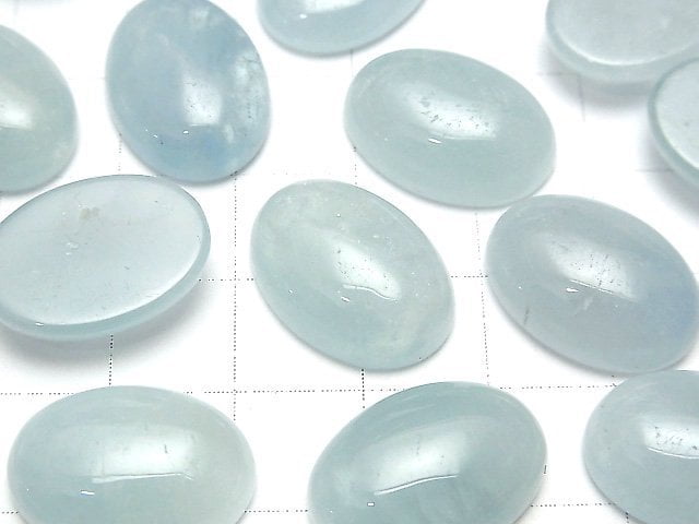 Namibia Aquamarin AA++ Oval Cabochon 18x13mm 1Stück