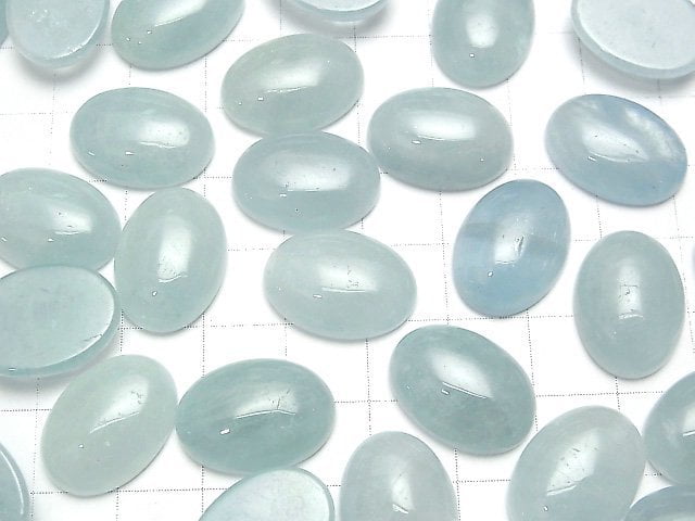 Namibia Aquamarin AA++ Oval Cabochon 18x13mm 1Stück