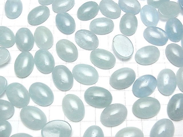 Namibia Aquamarin AA++ Oval Cabochon 18x13mm 1Stück