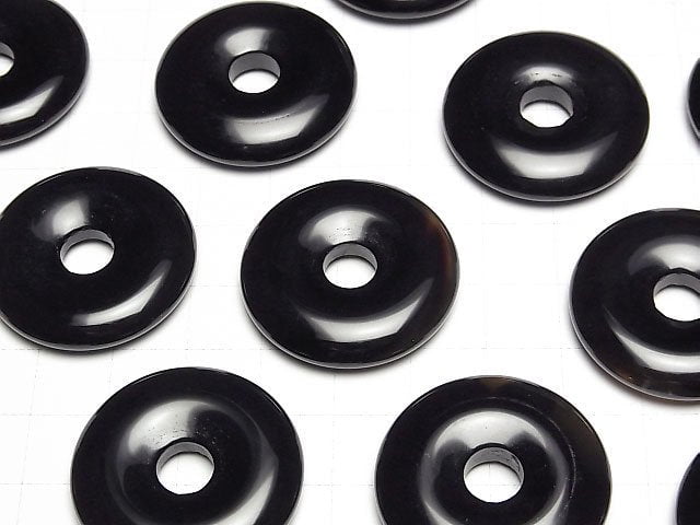 Onyx Münze (Donut) 30x30x5mm 2 Stk