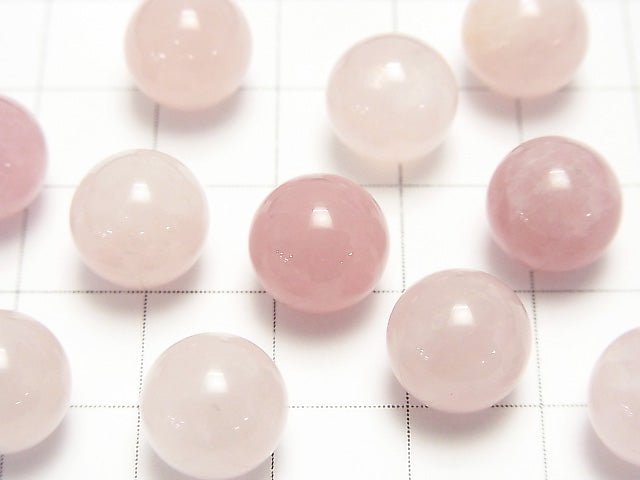 Rosenquarz AAA Unbohrter Runde 10mm 10 Stück