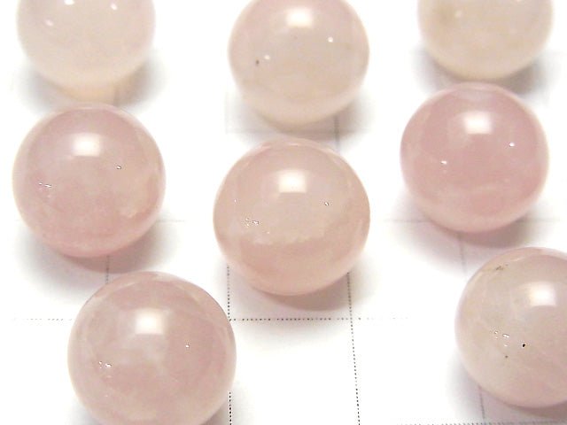 Rosenquarz AAA- Kugel, Runde 12mm 5 Stück