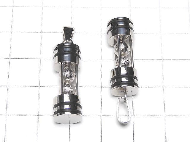 Meteorite (Muonionalusta) 5mm spheres (2pcs) included, 1pc pendant