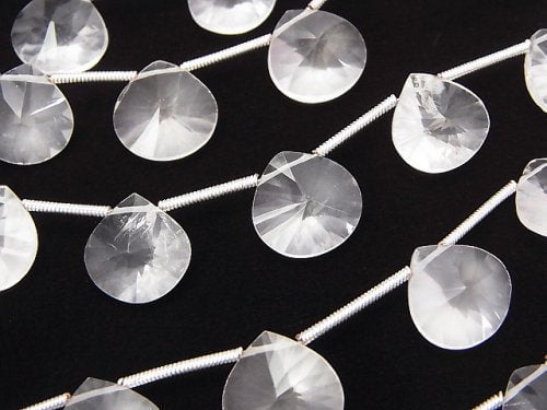 Chestnut Shape, Concave Cut, Rose Quartz Gemstone Beads