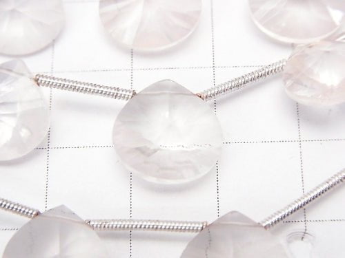 1strand $24.99 High Quality Madagascar Rose Quartz AAA - AA ++ Chestnut Concave Cut 1strand beads (aprx.7inch / 18cm)